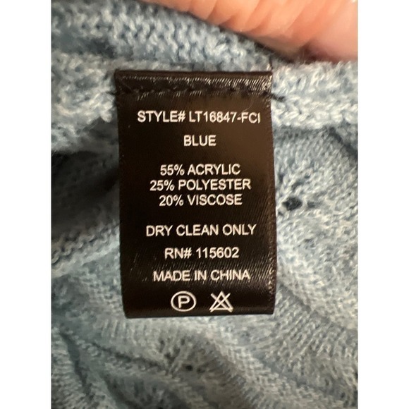 Altar’s state blue cropped sweater women’s L - Picture 8 of 11